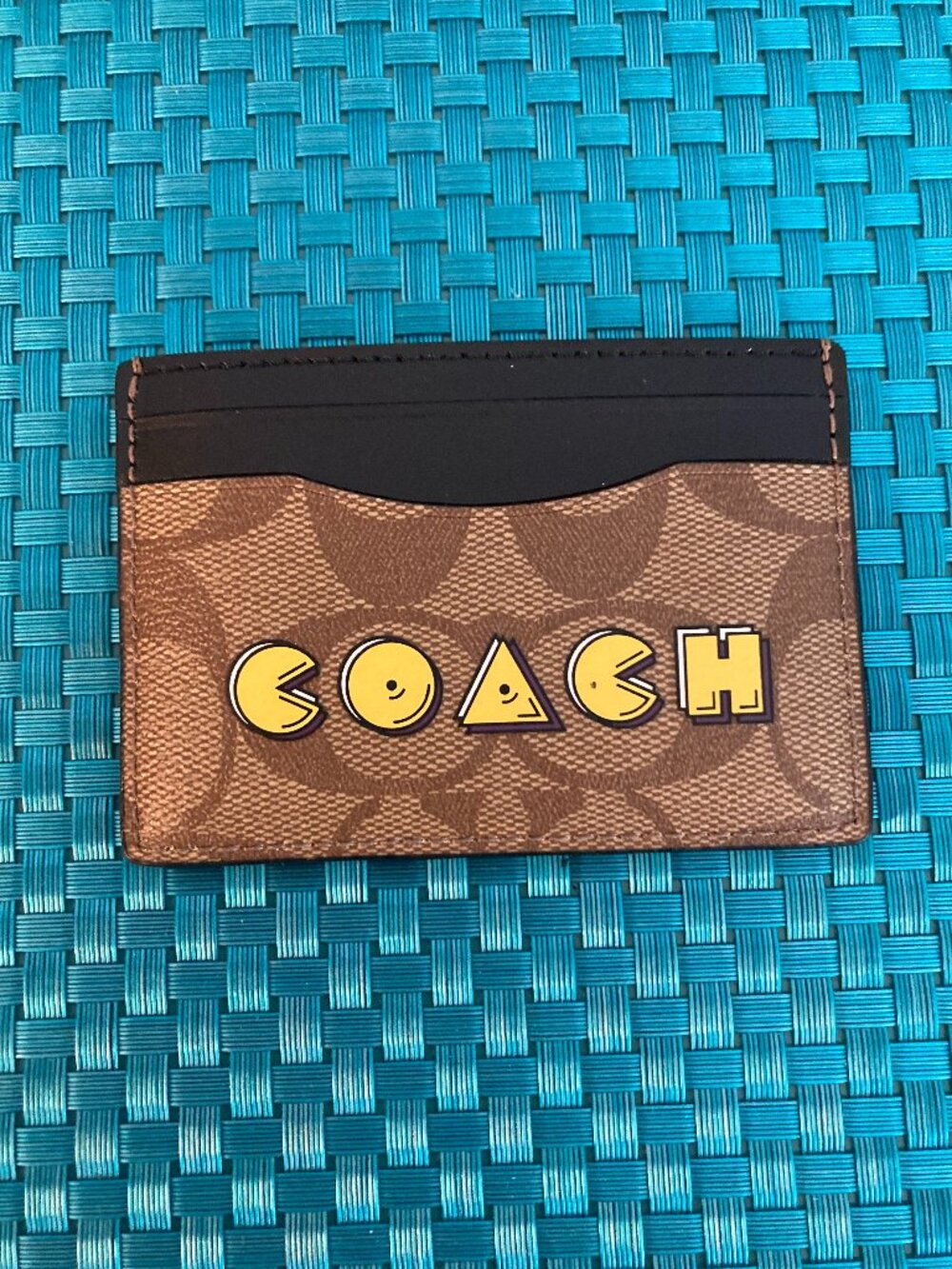 NWT Coach x Pacman Card Holder Limited Edition Rare